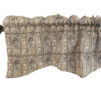 DaDa Bedding Moroccan Paisley Filigree Floral Window Curtain Valance - 18