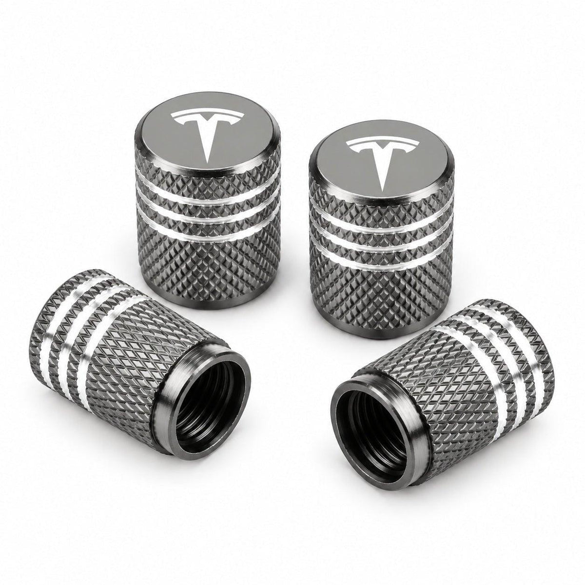 Valve Stem Caps 4 Pack Fit Suitable for Tesla 3/Y/S/X 2017-ON