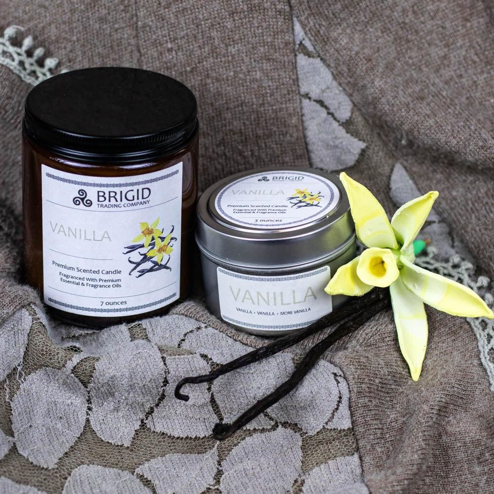 Vanilla Soy Wax Candle - French, Tahitian, and Madagascar Vanillas