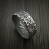 Vapor Damascus Steel Wedding Ring Band - The King of Rings