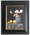 Framed Art Oil Painting - Still Life with Orchids and Lemons