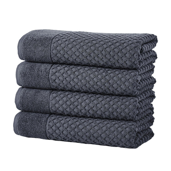 Cotton Diamond Waffle Weave Bath Towel Set - Grayson Collection