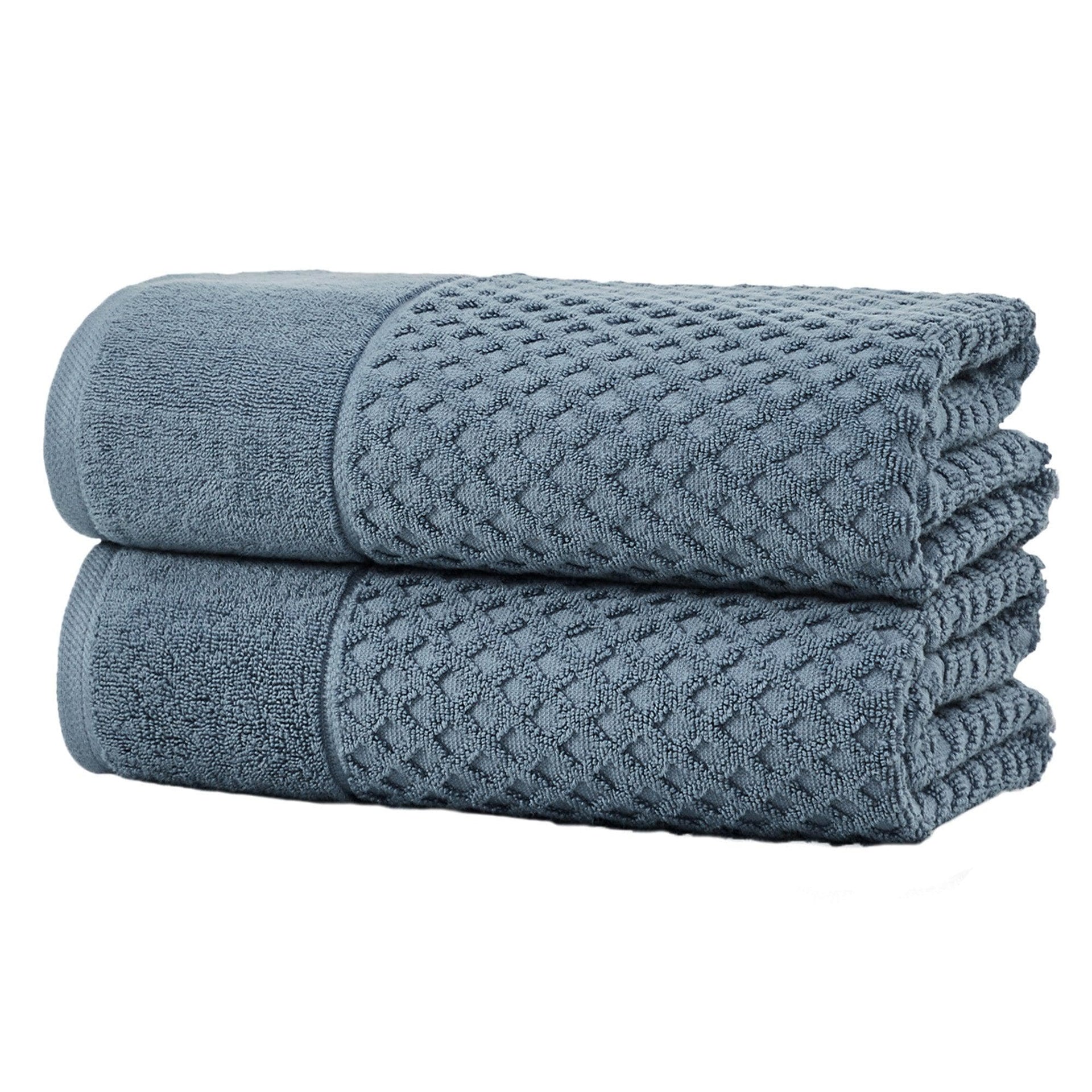 Cotton Diamond Waffle Weave Bath Towel Set - Grayson Collection