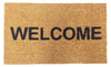 Welcome Vinyl Coir Doormat - 18" X 30"