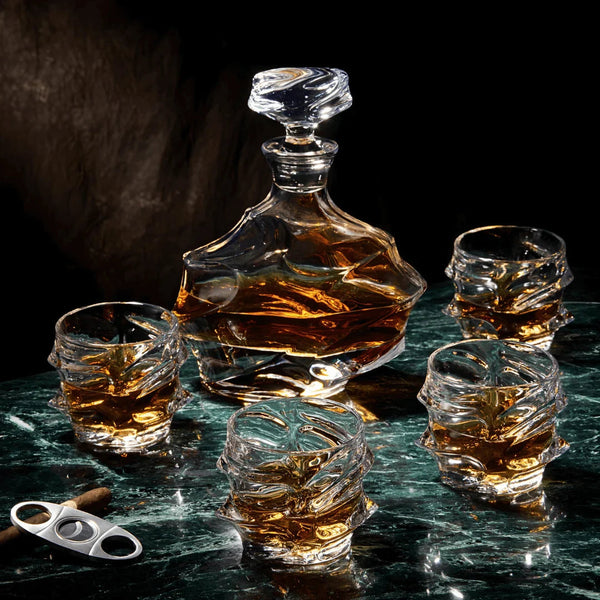 Storm Japanese Crystal Whisky Decanter TsukiGlass