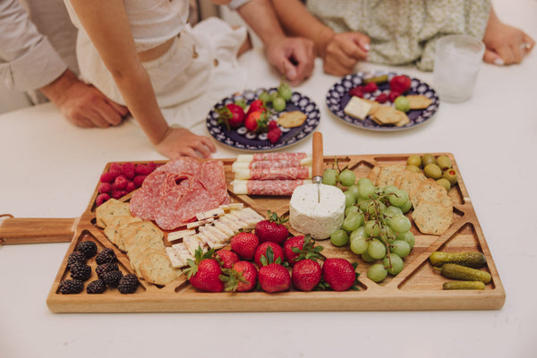 Acacia Grazing Charcuterie Sectioned Serving Board Picnic Time Family of Brands