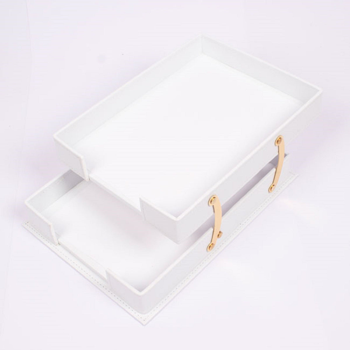 MOOG Luxury Desk Set - Double Document Tray- Brown - 13 PCS