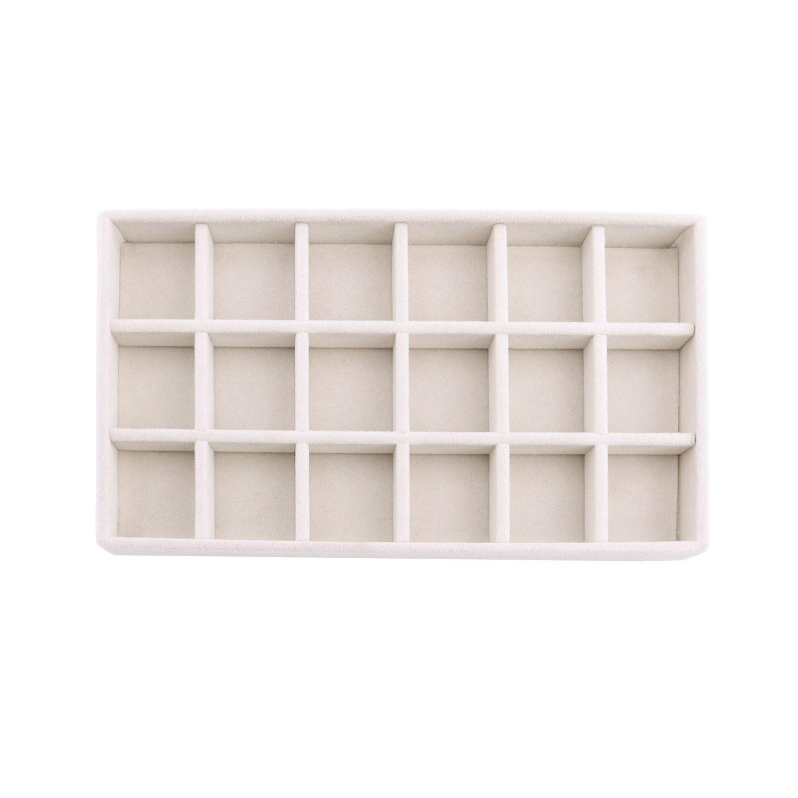 Velvet Jewelry Box Display Tray Drawer Storage Jewelry Holder For Ring Earrings Necklace Bracelet Soft Velvet Organizer Case Velvet Display Holder for Earrings Ring Bracelet Necklace