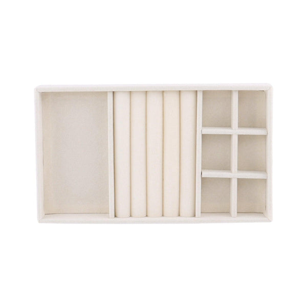 Velvet Jewelry Box Display Tray Drawer Storage Jewelry Holder For Ring Earrings Necklace Bracelet Soft Velvet Organizer Case Velvet Display Holder for Earrings Ring Bracelet Necklace