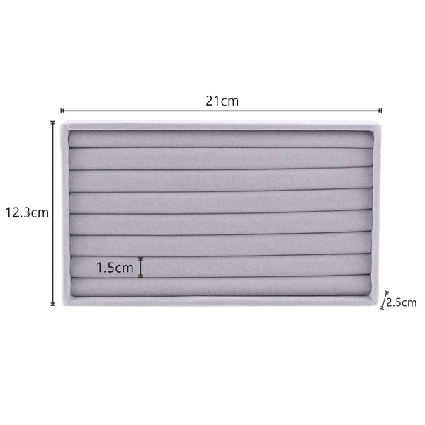 Velvet Jewelry Box Display Tray Drawer Storage Jewelry Holder For Ring Earrings Necklace Bracelet Soft Velvet Organizer Case Velvet Display Holder for Earrings Ring Bracelet Necklace