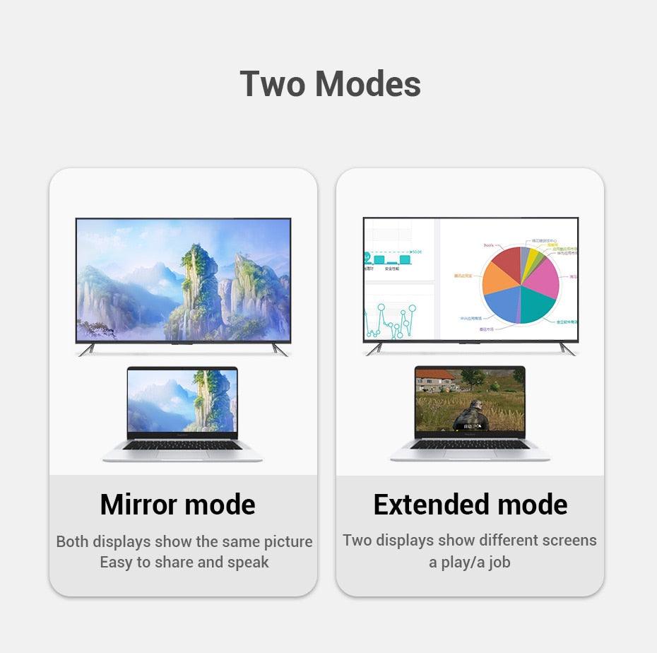 Vention DP To HDMI Adapter And 4K DP To HDMI Video Audio Converter for PC Laptop Projector Monitor