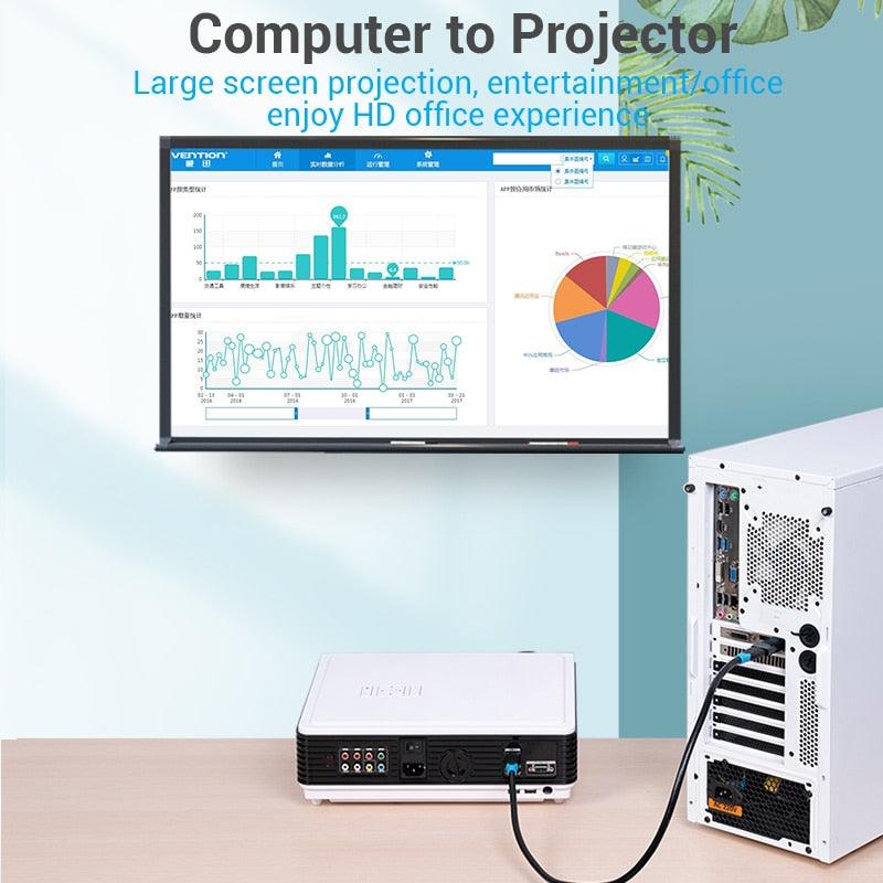 Vention DP To HDMI Adapter And 4K DP To HDMI Video Audio Converter for PC Laptop Projector Monitor