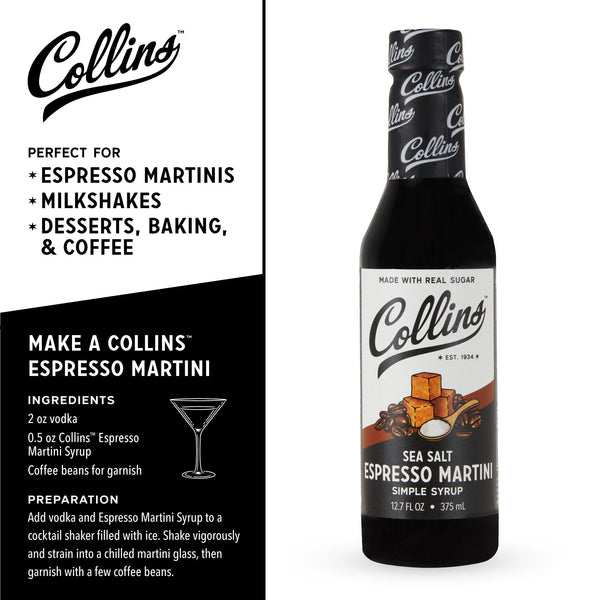 Sea Salt Espresso Martini Syrup 12.7 oz.