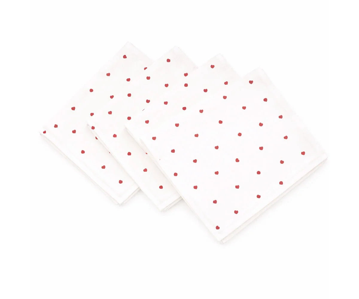 Hearts Napkins - Printed