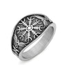 Vikings Helm of Awe Stainless Steel Ring - 9
