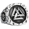 Vikings Valknut Stainless Steel Ring - US 9