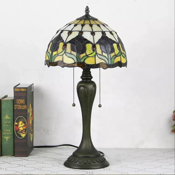 Tiffany Lamp Vintage in Baroque Glass Style