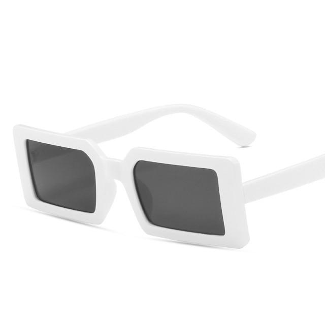 Vintage Brown Small Stylish Sunglasses Popular Colorful Retro Design Sunglasses For Women Luxury  Eyewear Cool Style For Women Rectangle Frame Sun Glasses