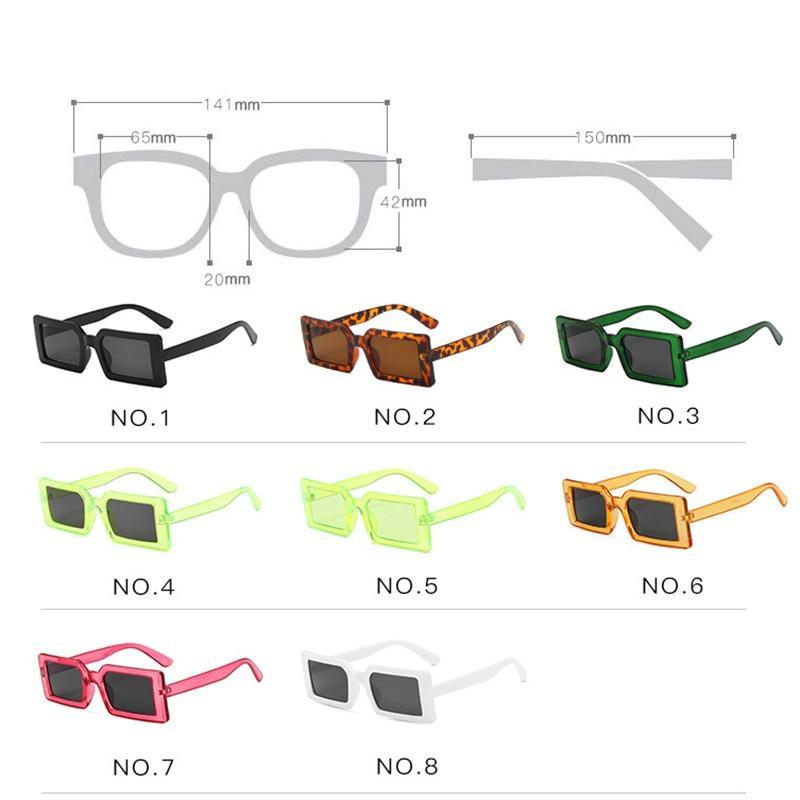 Vintage Brown Small Stylish Sunglasses Popular Colorful Retro Design Sunglasses For Women Luxury  Eyewear Cool Style For Women Rectangle Frame Sun Glasses