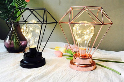 Vintage Color Iron Led Table Lamps Bedroom Desk Lamp Edison Bulb USB Table Light Bedside Battery Reading Office Desk Lights Lamp For Home Lighting Decor