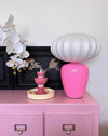 Vintage Dopamine Table Bedside Lamp with Silk Lampshade - Ambient Decorative Lighting