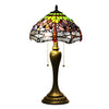 Vintage Tiffany Lamp with Dragonfly Glasswork