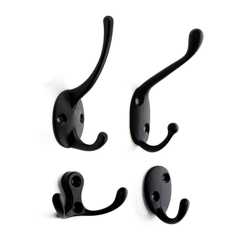 Vintage Hangers Hook Zinc Alloy Wall Hook Bronze Cloth Coat Bag Hat Hanging Hooks Bathroom Kitchen Antique Racks with Screws Vintage Antique Iron Bronze Hooks