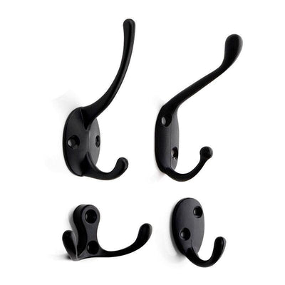 Vintage Hangers Hook Zinc Alloy Wall Hook Bronze Cloth Coat Bag Hat Hanging Hooks Bathroom Kitchen Antique Racks with Screws Vintage Antique Iron Bronze Hooks