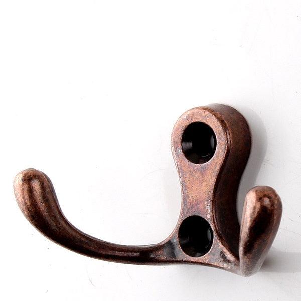 Vintage Hangers Hook Zinc Alloy Wall Hook Bronze Cloth Coat Bag Hat Hanging Hooks Bathroom Kitchen Antique Racks with Screws Vintage Antique Iron Bronze Hooks