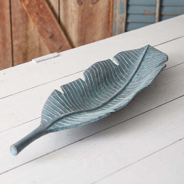Vintage Inspired Leaf Dish in Cast Iron
