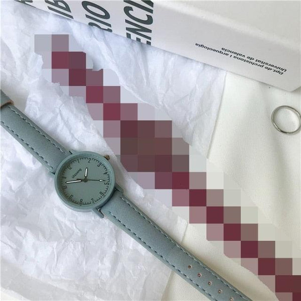 Vintage Leather Simple Women Watches Fashion Quartz Watch Wristwatches Retro Casual Watches Brown Leather Classic Analog Quartz Fashion Simple Ladies Quartz Watches