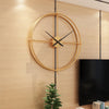 Vintage Metal Wall Clock Modern Design For Home Office Decor Hanging Watches Wall Decor for Home Office Kitchen Living Room Bedroom Round Clock Living Room Classic Brief European Wall Clock