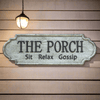 Vintage Porch Metal Wall Sign