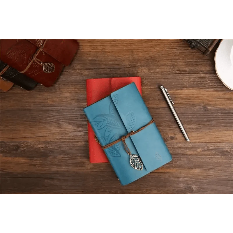 Vintage PU Leather Diary Notebook Journal  Retro Book Traveler Planners Office School Supplies