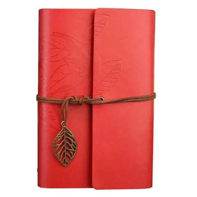 Vintage PU Leather Diary Notebook Journal  Retro Book Traveler Planners Office School Supplies