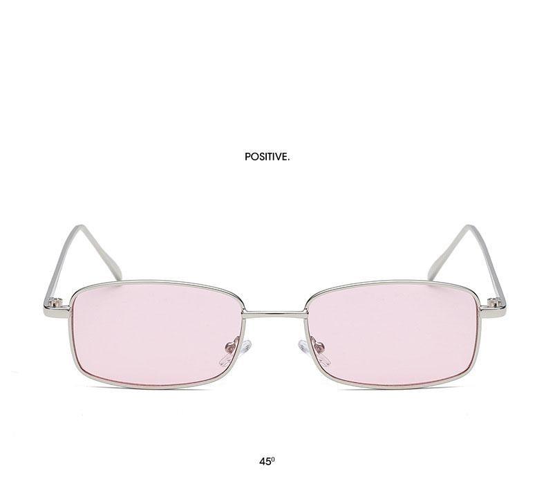 Vintage Slender Square Sunglasses Classic Small Frame New Square Shape  Sunglasses For Men In High-quality Metal Frame Sunglasses For Men New Vintage Sunglasses