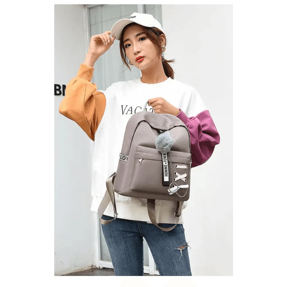 Vintage Style Waterproof Shoulder Backpack For Teenage Girls And Ladies Cute School Bags And Book Bag For Girls