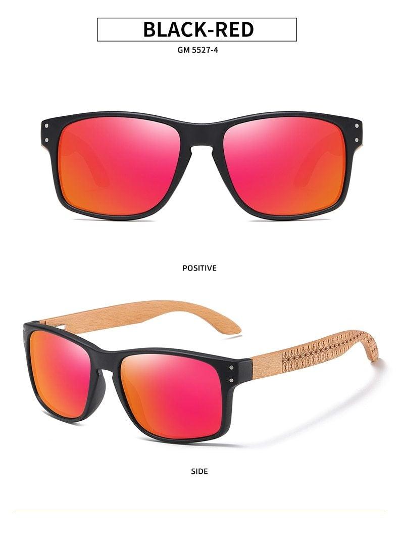 Vintage Wood Handmade Sunglasses Men Polarized Eyewear Outdoor Driving Sun Glasses Reading Glasses For Women Summer Eye Glasses Male Wooden Frame Glasses