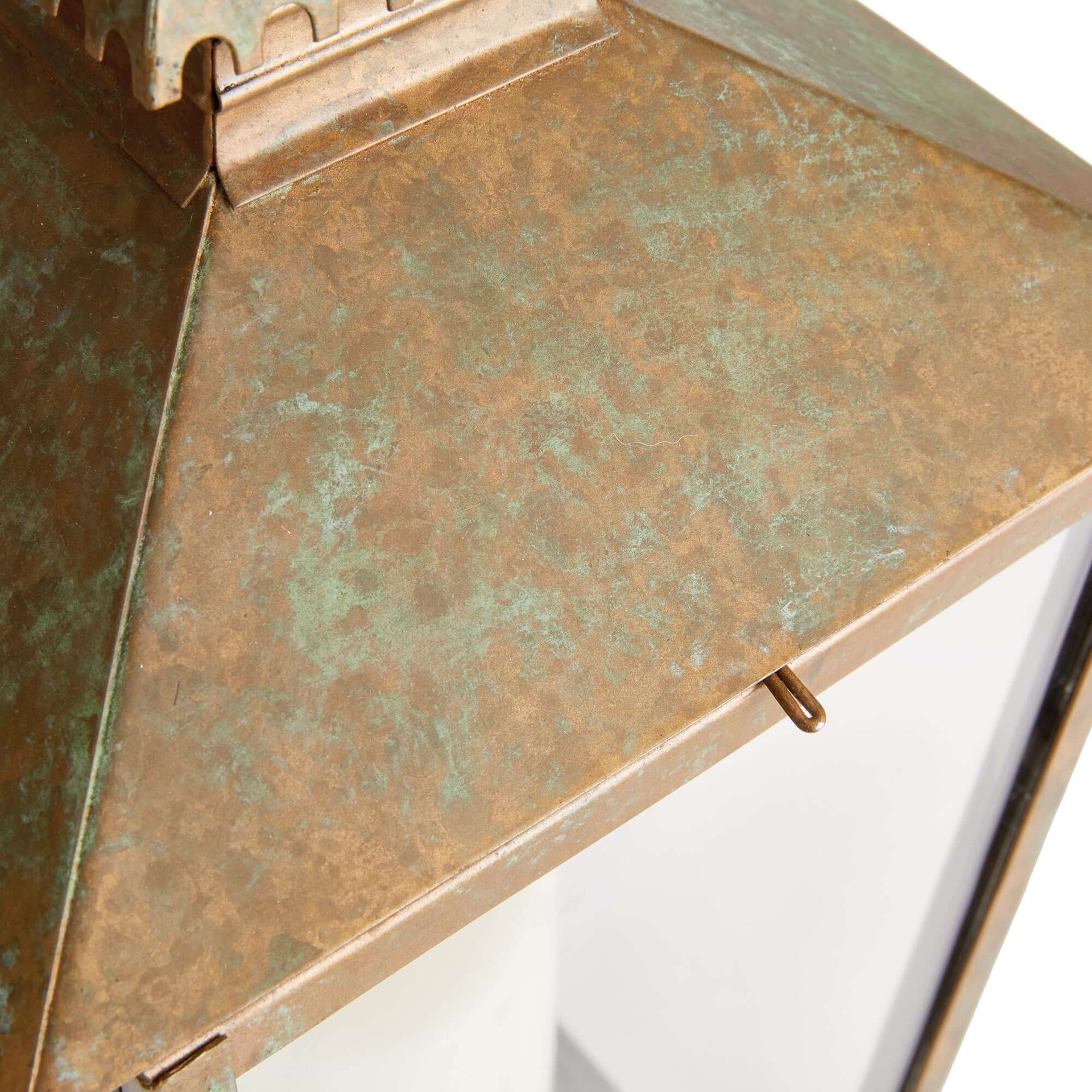 Vintage Pagoda-Top Large Metal Lantern