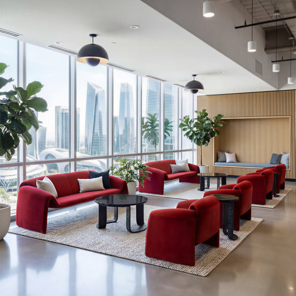 Horten Accent Chair Red