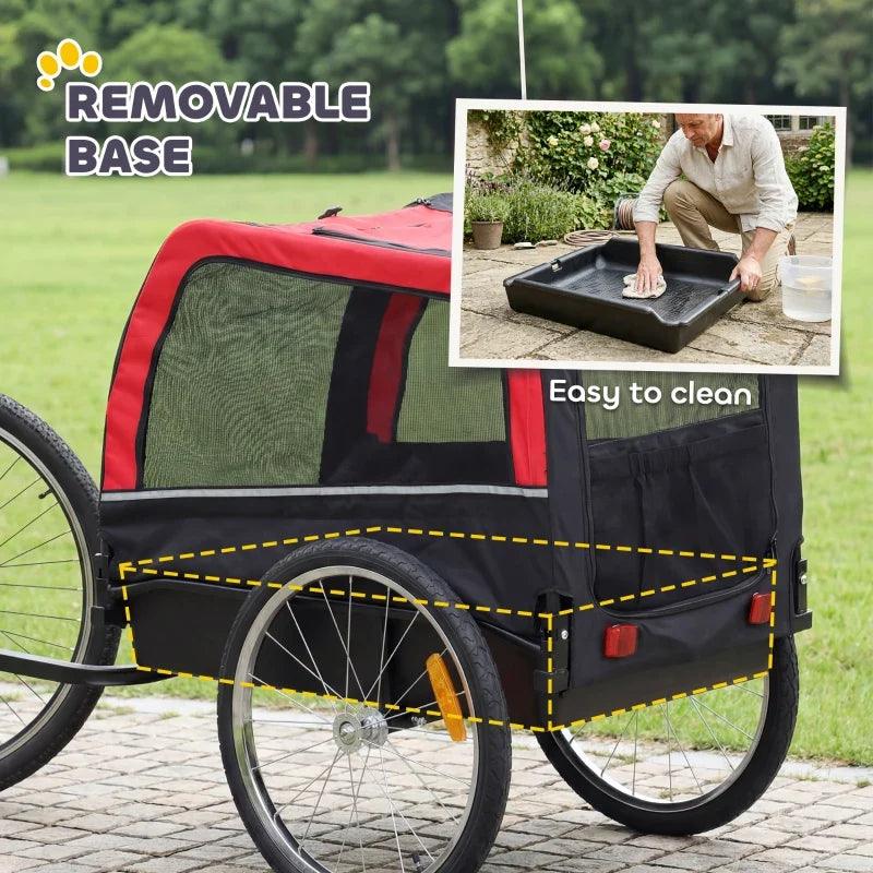 Dog Bike Trailer, Pet Cart Bicycle Carrier with 20