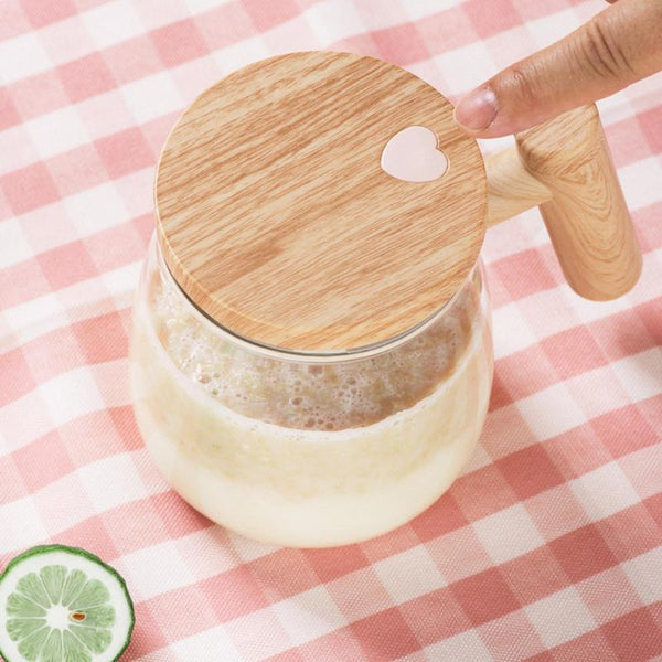 Self Stirring Bamboo Mug