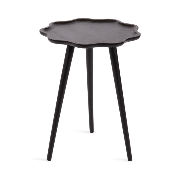 Alezar Scallop Wood Side Table