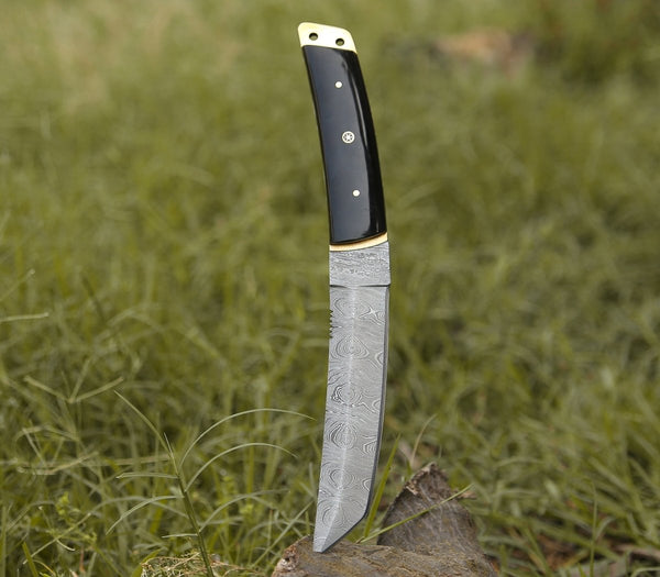 Vortex Tanto Knife with Horn Handle