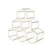 Geo Countertop Wine Rack in Gold