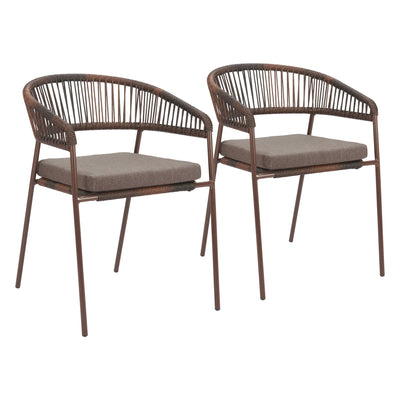 Skye Dining Chair (Set of 2) Brown
