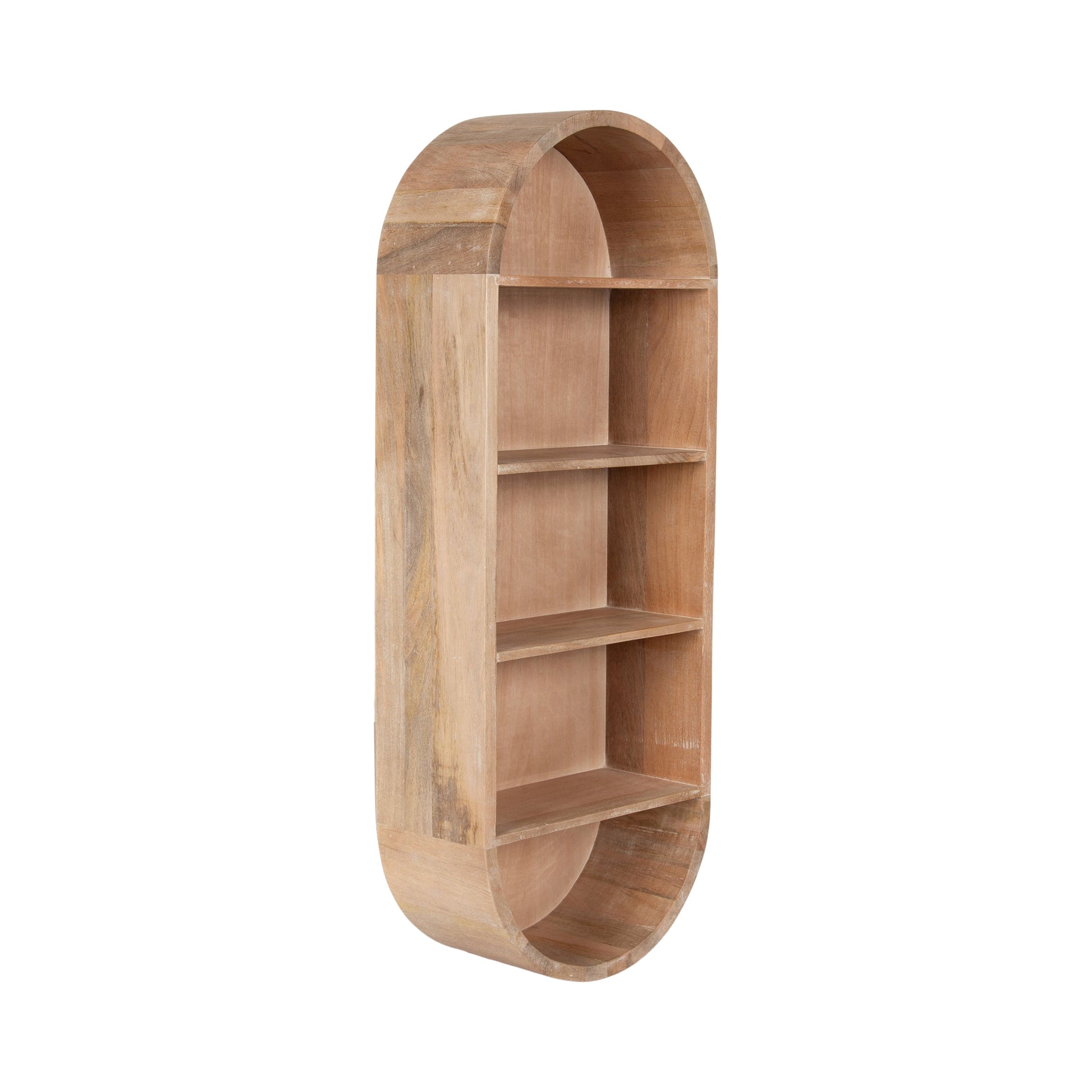 Hutton Wood Capsule Wall Shelf