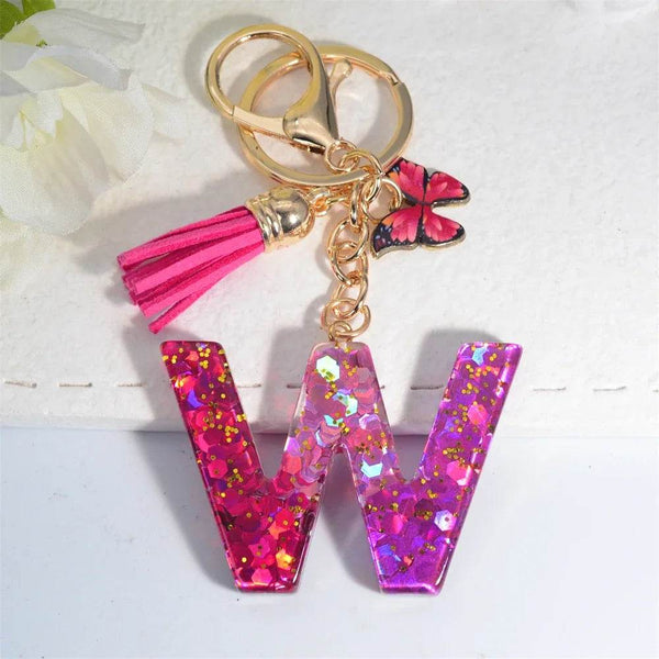 Personalized Butterfly Tassel Keychain 💖