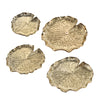Lilypad Dimensional Wall Art - Set of 4 Gold