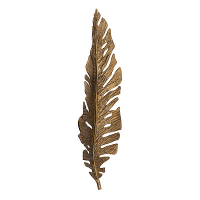 Sago Leaf Dimensional Wall Decor - Antique Gold